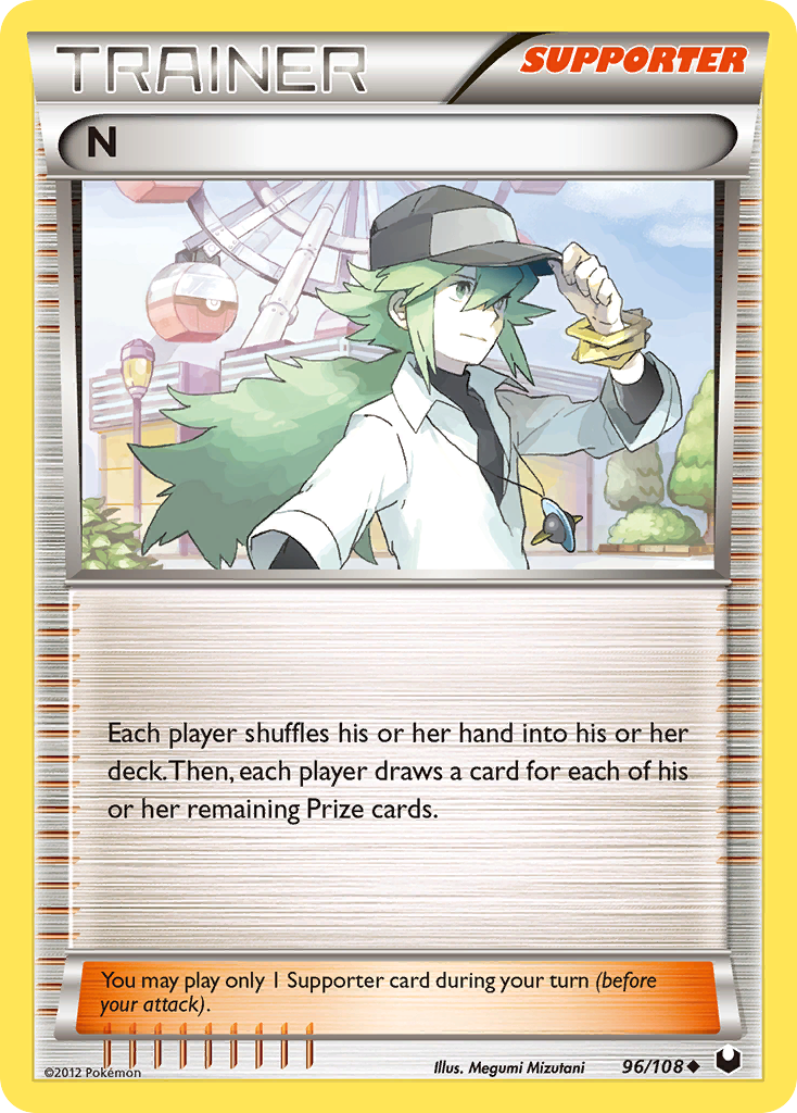 N (96/108) [Black & White: Dark Explorers] - Destination Retro