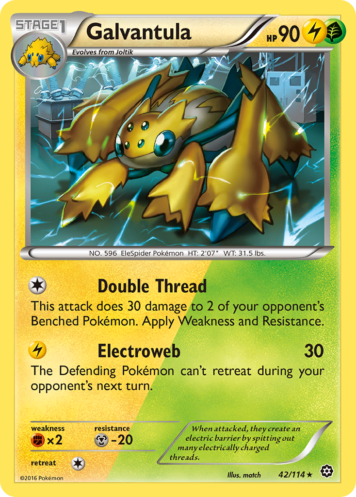 Galvantula (42/114) [XY: Steam Siege] - Destination Retro