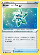Snow Leaf Badge (159/203) [Sword & Shield: Evolving Skies] - Destination Retro