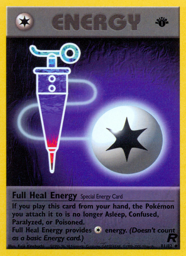 Full Heal Energy (81/82) [Team Rocket 1st Edition] - Destination Retro