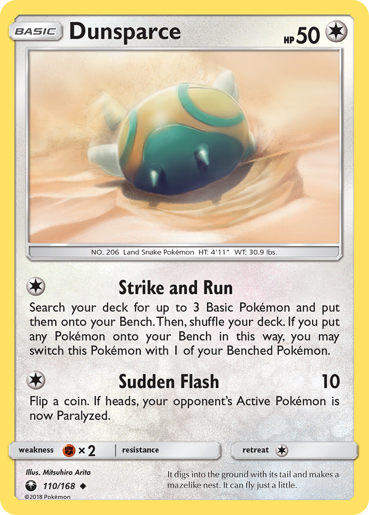 Dunsparce (110/168) [Sun & Moon: Celestial Storm] - Destination Retro