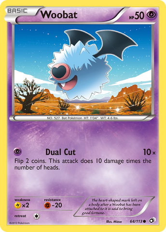 Woobat (64/113) [Black & White: Legendary Treasures] - Destination Retro