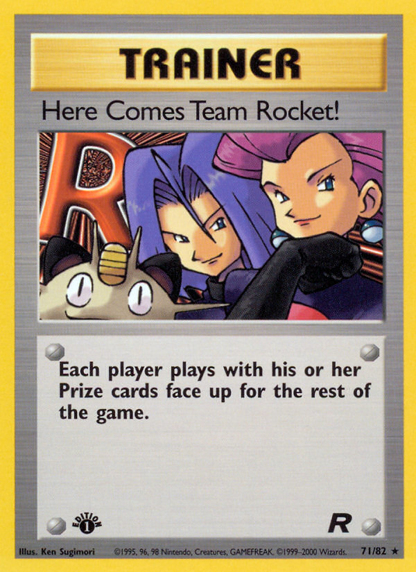 Here Comes Team Rocket! (71/82) [Team Rocket 1st Edition] - Destination Retro