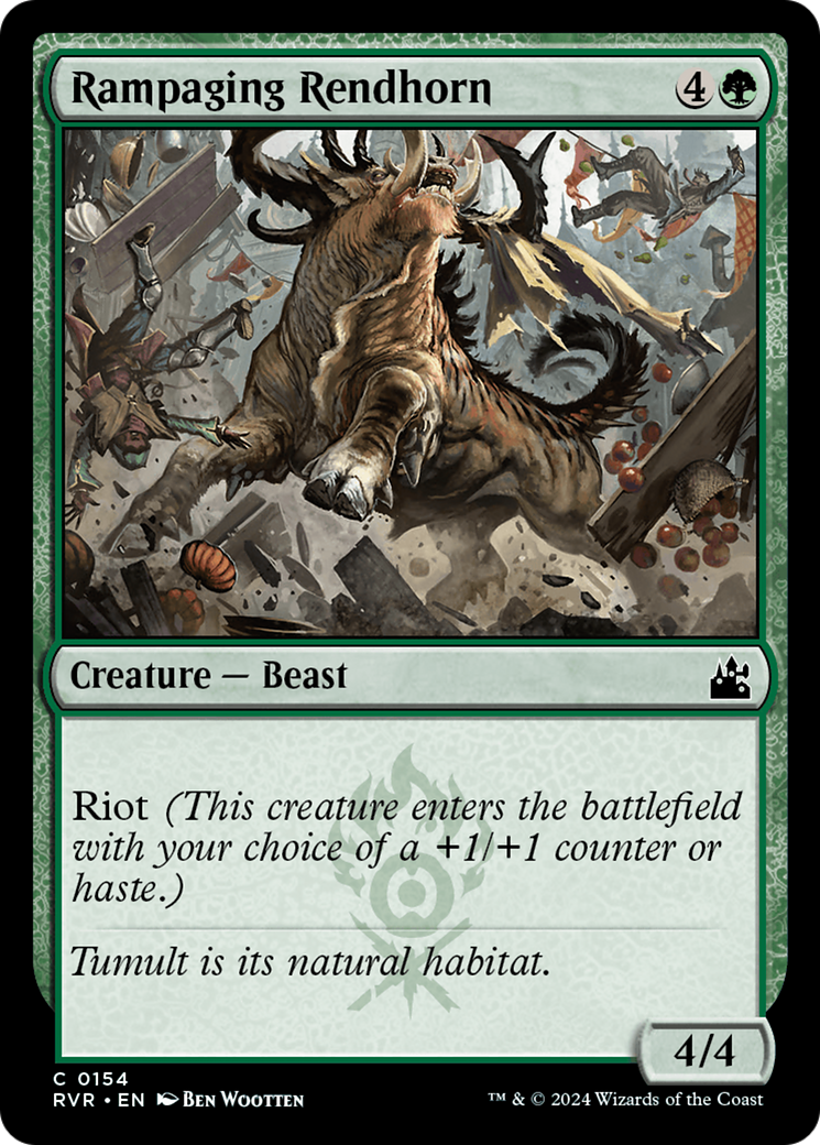Rampaging Rendhorn [Ravnica Remastered] - Destination Retro