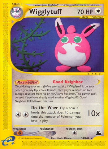 Wigglytuff (34/144) [Skyridge] - Destination Retro