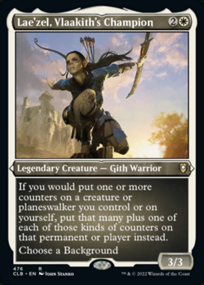 Lae'zel, Vlaakith's Champion (Foil Etched) [Commander Legends: Battle for Baldur's Gate] - Destination Retro