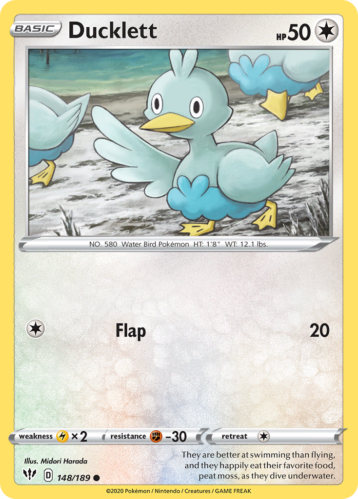 Ducklett (148/189) [Sword & Shield: Darkness Ablaze] - Destination Retro