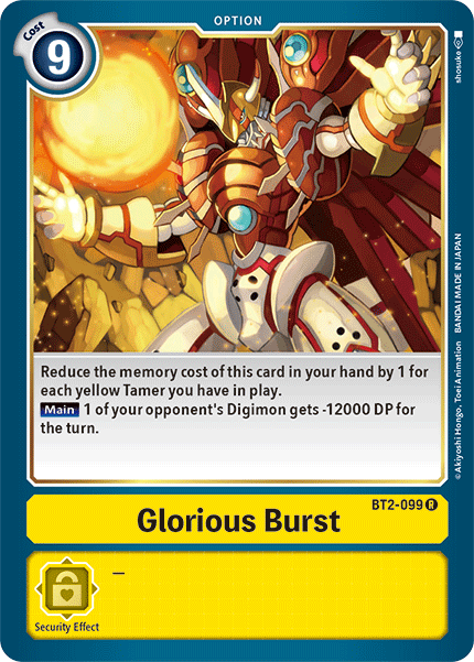 Glorious Burst [BT2-099] [Release Special Booster Ver.1.5] - Destination Retro