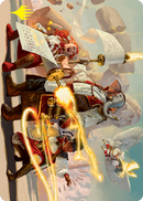 Lorehold Command Art Card (Gold-Stamped Signature) [Strixhaven: School of Mages Art Series] - Destination Retro