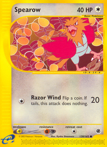 Spearow (130/165) [Expedition: Base Set] - Destination Retro