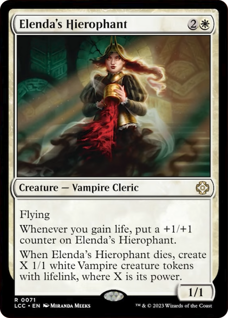 Elenda's Hierophant [The Lost Caverns of Ixalan Commander] - Destination Retro