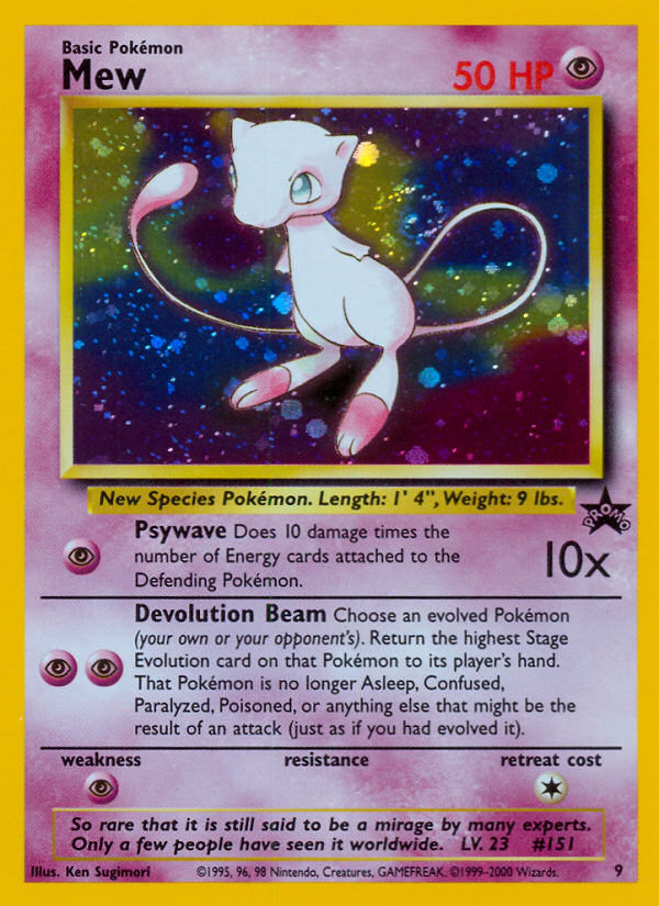 Mew (9) [Wizards: Black Star Promos] - Destination Retro