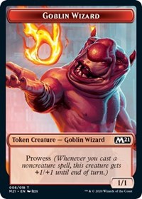 Goblin Wizard // Knight Double-sided Token [Core Set 2021 Tokens] - Destination Retro