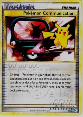 Pokemon Communication (22/30) [HeartGold & SoulSilver: Trainer Kit - Gyarados & Raichu] - Destination Retro