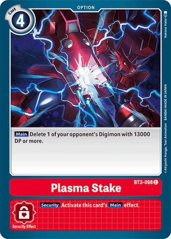 Plasma Stake [BT3-098] [Release Special Booster Ver.1.5] - Destination Retro