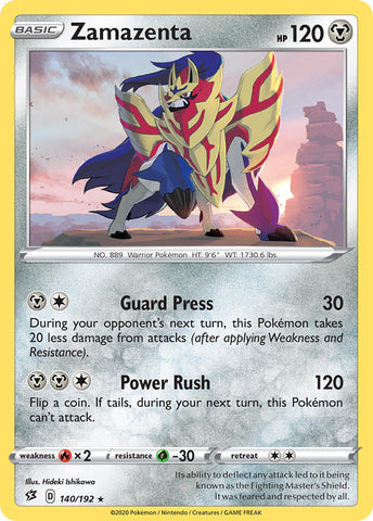 Zamazenta (Cracked Ice Holo) (140/192) [Theme Deck Exclusives] - Destination Retro