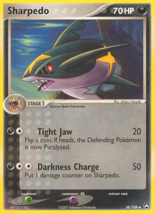 Sharpedo (38/108) [EX: Power Keepers] - Destination Retro