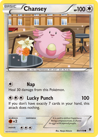 Chansey (80/119) [XY: Phantom Forces] - Destination Retro