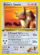Blaine's Tauros (64/132) [Gym Heroes 1st Edition] - Destination Retro