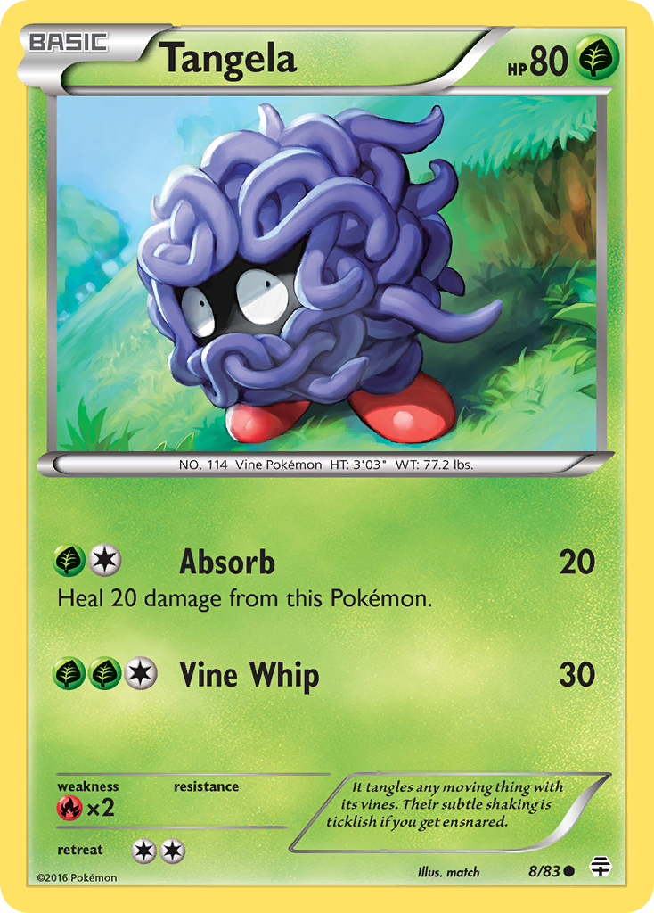 Tangela (8/83) [XY: Generations] - Destination Retro