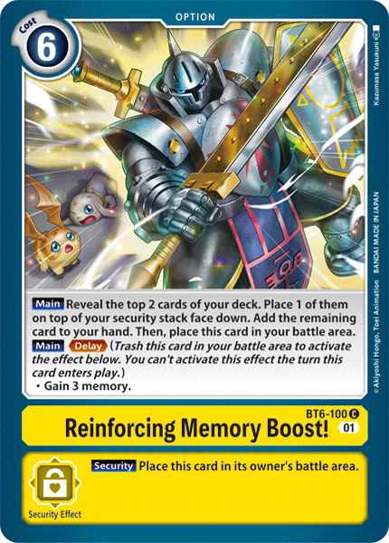 Reinforcing Memory Boost! [BT6-100] [Double Diamond] - Destination Retro