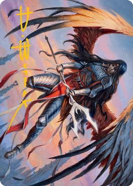 Liesa, Forgotten Archangel Art Card (Gold-Stamped Signature) [Innistrad: Midnight Hunt Art Series] - Destination Retro