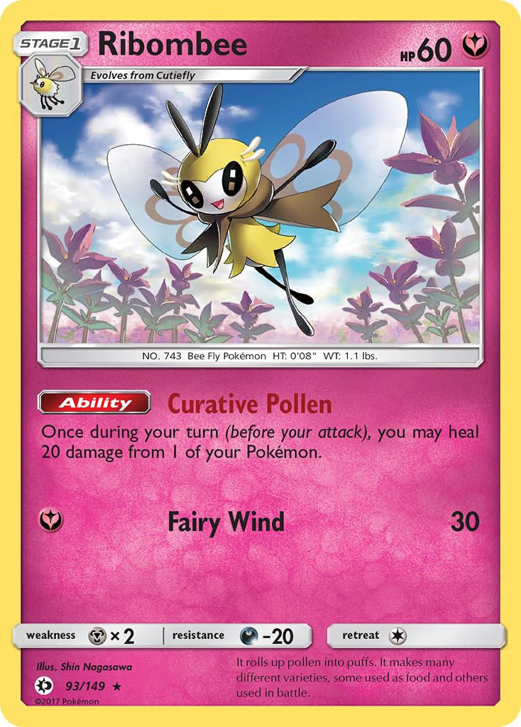 Ribombee (93/149) [Sun & Moon: Base Set] - Destination Retro