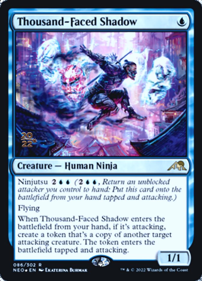 Thousand-Faced Shadow [Kamigawa: Neon Dynasty Prerelease Promos] - Destination Retro