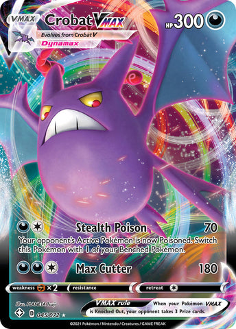 Crobat VMAX (045/072) [Sword & Shield: Shining Fates] - Destination Retro