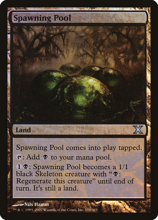 Spawning Pool (Premium Foil) [Tenth Edition] - Destination Retro