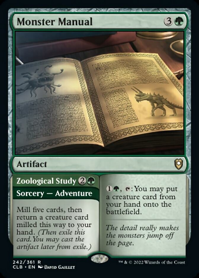 Monster Manual // Zoological Study [Commander Legends: Battle for Baldur's Gate] - Destination Retro