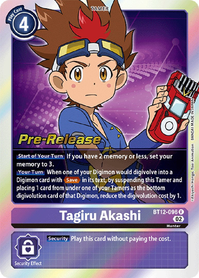 Tagiru Akashi [BT12-096] [Across Time Pre-Release Cards] - Destination Retro