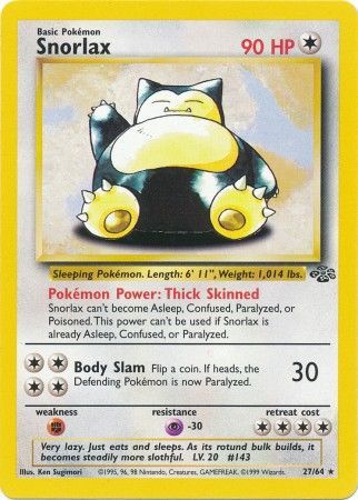 Snorlax (27/64) [Jungle Unlimited] - Destination Retro