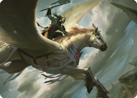 Cleaving Skyrider Art Card [Dominaria United Art Series] - Destination Retro
