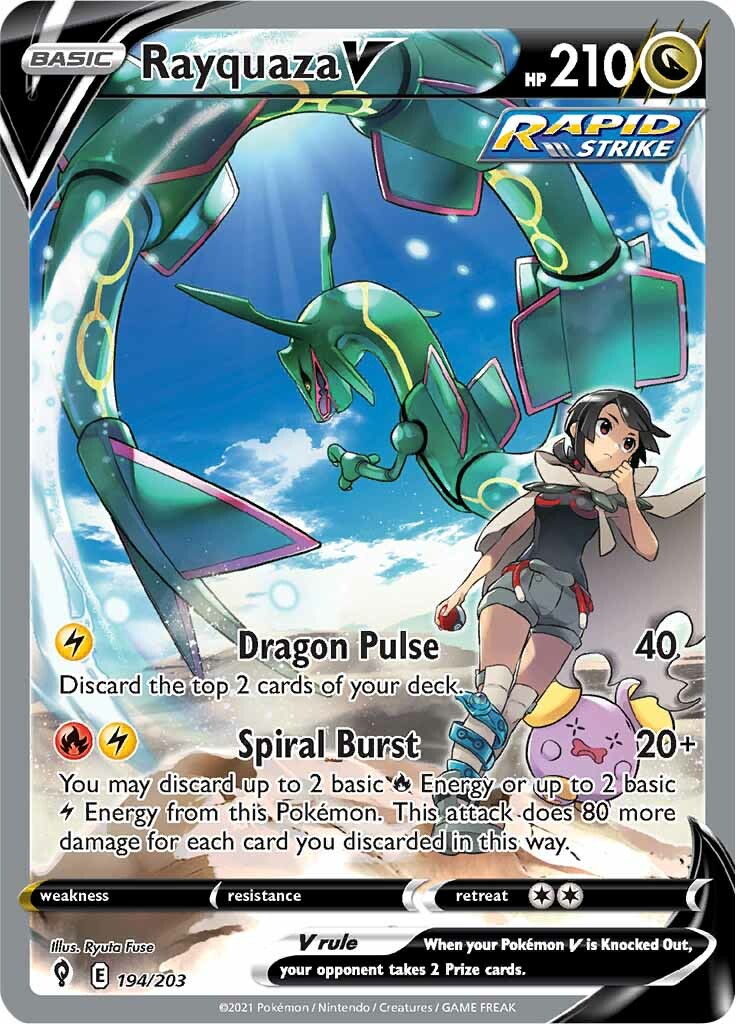 Rayquaza V (194/203) [Sword & Shield: Evolving Skies] - Destination Retro