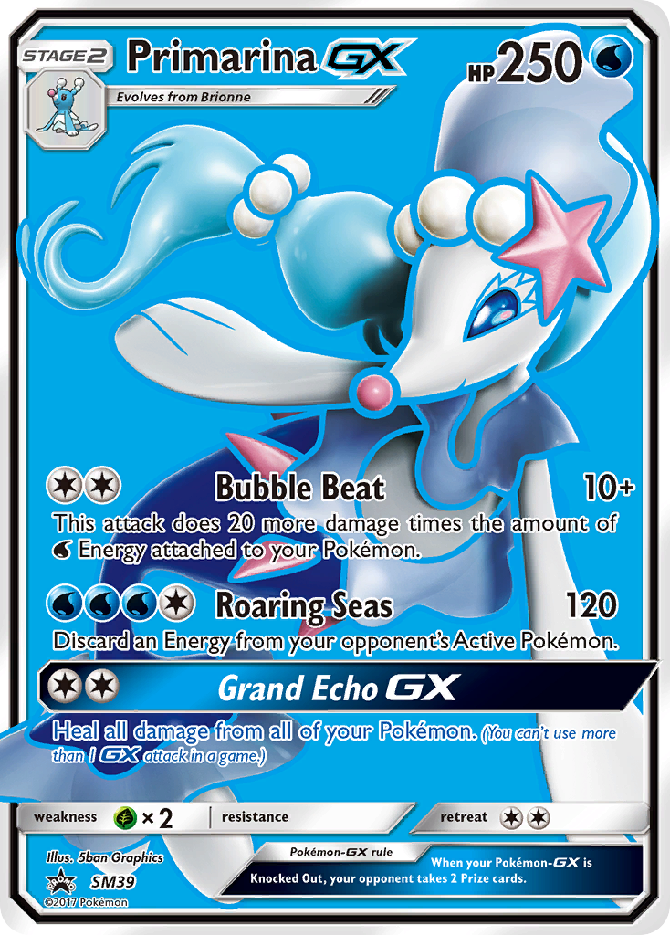Primarina GX (SM39) [Sun & Moon: Black Star Promos] - Destination Retro