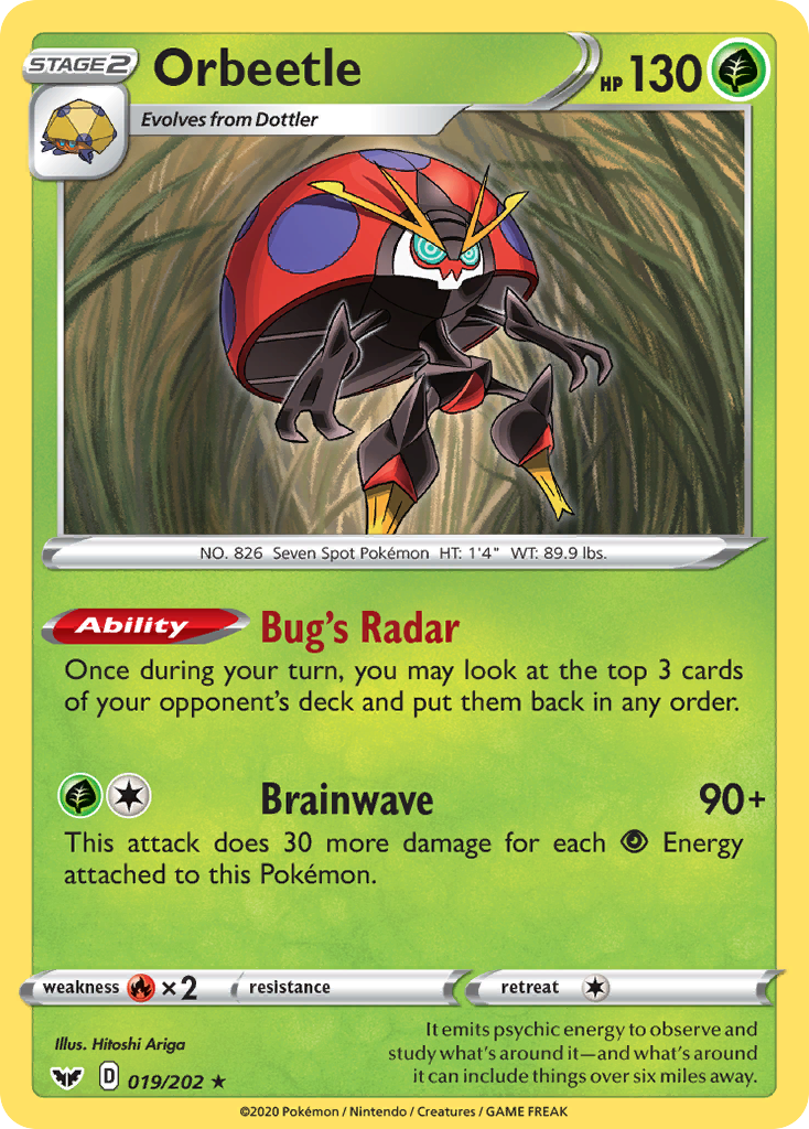 Orbeetle (19/202) [Sword & Shield: Base Set] - Destination Retro