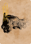 Wilson, Refined Grizzly Art Card (Gold-Stamped Signature) [Commander Legends: Battle for Baldur's Gate Art Series] - Destination Retro