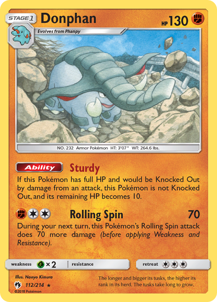 Donphan (112/214) [Sun & Moon: Lost Thunder] - Destination Retro