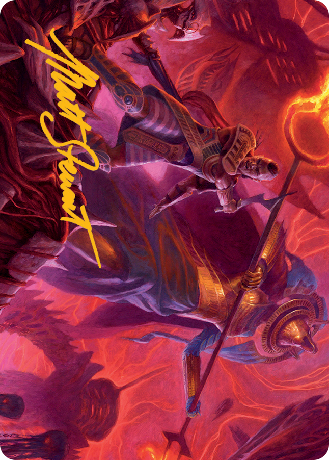 Djeru and Hazoret Art Card (Gold-Stamped Signature) [March of the Machine Art Series] - Destination Retro