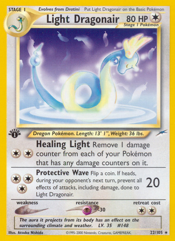 Light Dragonair (22/105) [Neo Destiny 1st Edition] - Destination Retro