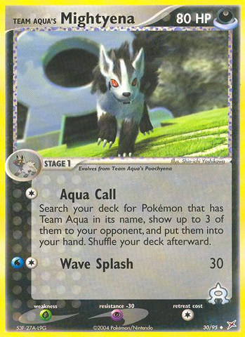 Team Aqua's Mightyena (30/95) [EX: Team Magma vs Team Aqua] - Destination Retro