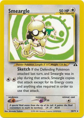 Smeargle (30/75) [Neo Discovery Unlimited] - Destination Retro