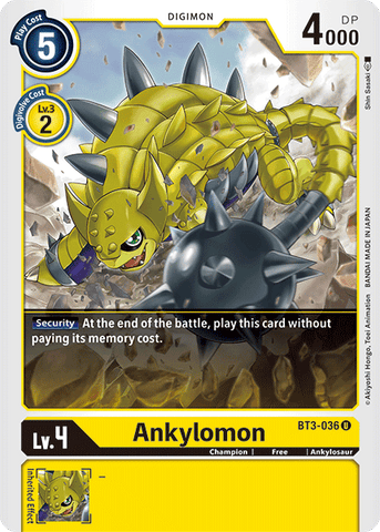 Ankylomon [BT3-036] [Release Special Booster Ver.1.5] - Destination Retro