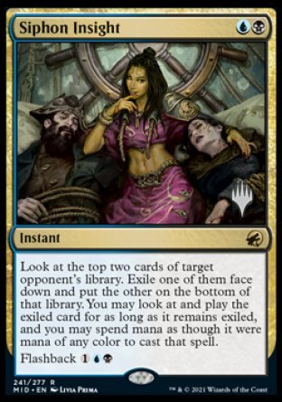 Siphon Insight (Promo Pack) [Innistrad: Midnight Hunt Promos] - Destination Retro