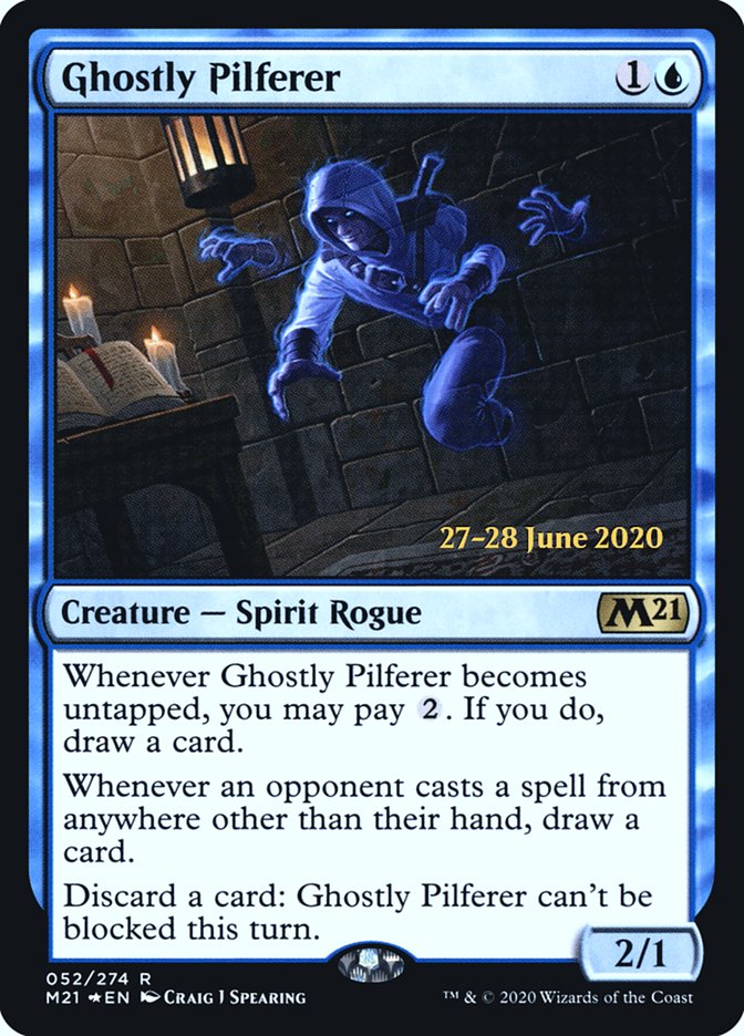 Ghostly Pilferer  [Core Set 2021 Prerelease Promos] - Destination Retro