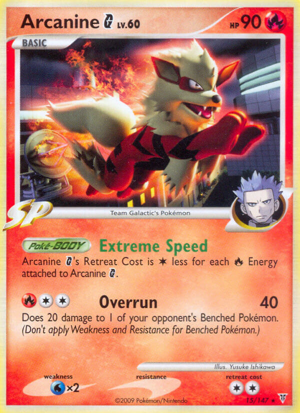 Arcanine G (15/147) (Theme Deck Exclusive) [Platinum: Supreme Victors] - Destination Retro