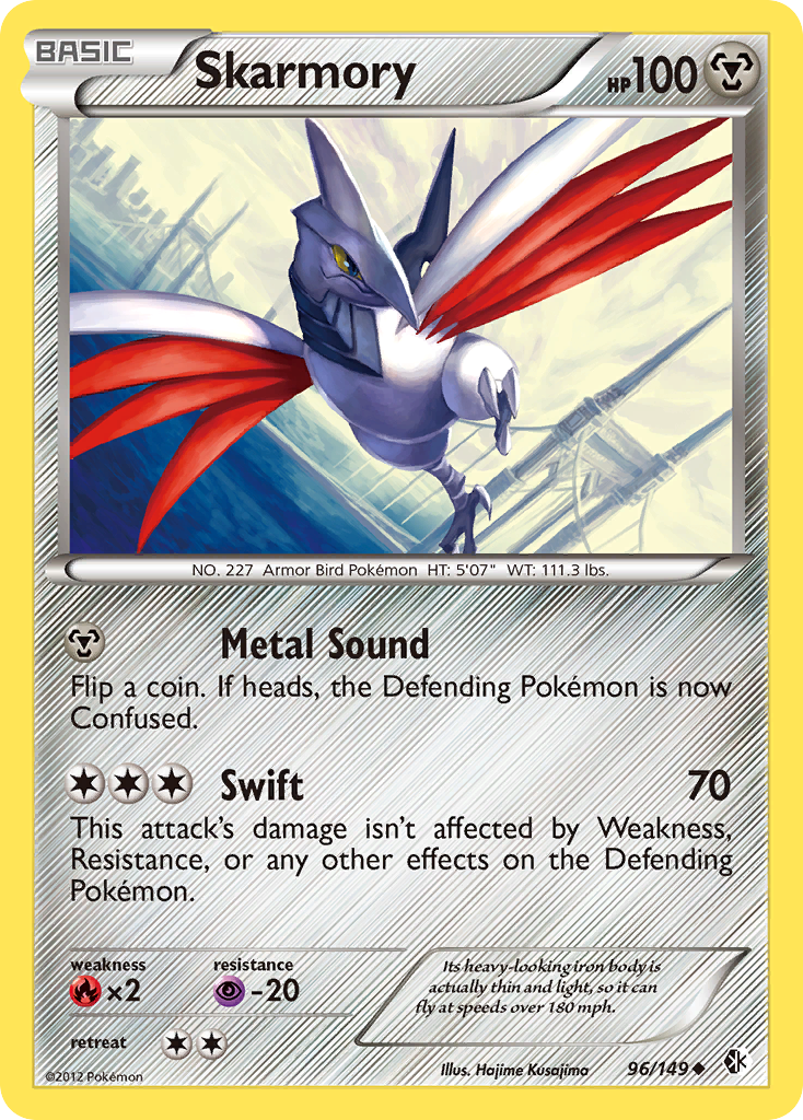 Skarmory (96/149) [Black & White: Boundaries Crossed] - Destination Retro