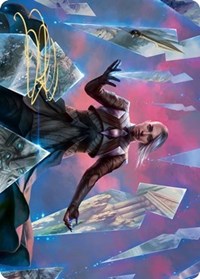 Behold the Multiverse Art Card (Gold-Stamped Signature) [Kaldheim: Art Series] - Destination Retro