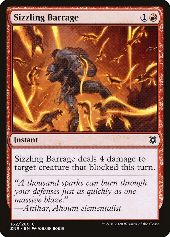 Sizzling Barrage [Zendikar Rising] - Destination Retro